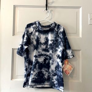 Big Chill Kid’s Rash Guard UPF 50+ Short Sleeve Swim Shirt - 10/12